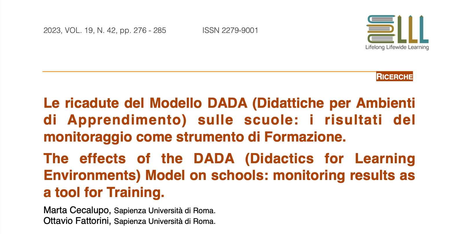 Edaforum: «Le ricadute del Modello DADA sulle scuole: i risultati del monitoraggio come strumento di formazione»